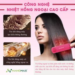 Thumbnail Máy Uốn Duỗi Tóc Nanomax MD-V020, Công Nghệ Hồng Ngoại, Bổ Sung Ion, Màn Hình Led Điều Chỉnh Nhiệt Độ, Tự Động Tắt 2