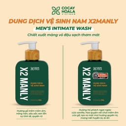 Thumbnail Dung dịch vệ sinh nam Cỏ Cây Hoa Lá X2 Manly Làm sạch vùng đại bàng nam giới 150g 1
