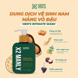 Thumbnail Dung dịch vệ sinh nam Cỏ Cây Hoa Lá X2 Manly Làm sạch vùng đại bàng nam giới 150g 2