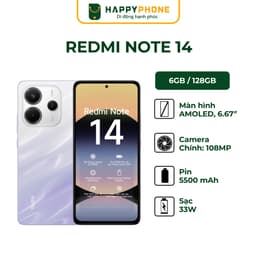 Thumbnail Điện thoại Xiaomi Redmi Note 14 - Hàng Chính Hãng, Mới 100%, Bảo hành 18 tháng 2