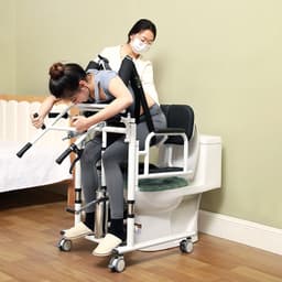 Thumbnail Ghế đa năng nâng hạ bệnh nhân tại giường Toshiko P1 đa năng 5in1 giúp nâng hạ, Xe di chuyển bệnh nhân lắp đặt miễn phí 4