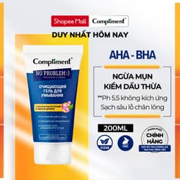 Thumbnail Sữa Rửa Mặt Compliment No Problem Giúp Làm Sạch Sâu, Hỗ Trợ Giảm Mụn, Không Khô Da 200ml 1
