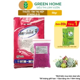 Thumbnail Thuốc Tím Trị Rệp Greenhome, Starkle-G, Bao 50gr, Lưu Dẫn, An Toàn, Hiệu Quả, Dùng Cho Sen Đá 1