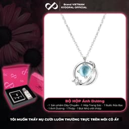 Thumbnail Dây chuyền bạc nữ KYDOPAL đính đá moonstone tiểu hành tinh lấp lánh trang sức cá tính 925- PAL9B12C2 4