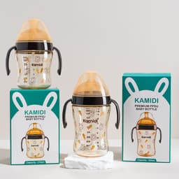 Thumbnail Bình Sữa Kamidi Chất Liệu PPSU Họa Tiết Thỏ Dung Tích 210ml/300ml 2