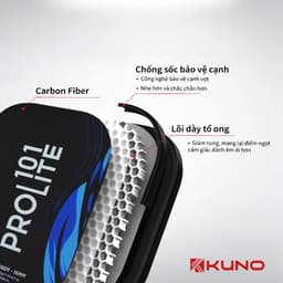 Thumbnail Vợt Pickleball Kuno Prolite 101 Chính Hãng, bề mặt nhám, full carbon Fiber cao cấp, lối đánh tấn công 4