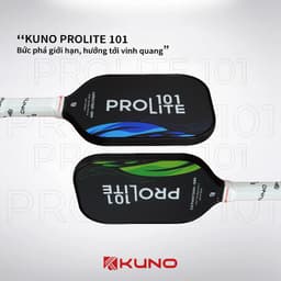 Thumbnail Vợt Pickleball Kuno Prolite 101 Chính Hãng, bề mặt nhám, full carbon Fiber cao cấp, lối đánh tấn công 3