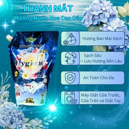 Thumbnail Combo 2 Túi Nước Giặt Xả HygienC Plus 2.6Kg/Túi Hương Nước Hoa Làm Sạch Vết Bẩn 4