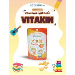 Thumbnail Kẹo Dẻo Vị Cam Bổ Sung Vitamin và Lợi Khuẩn Genki Fami Nhật Bản 2