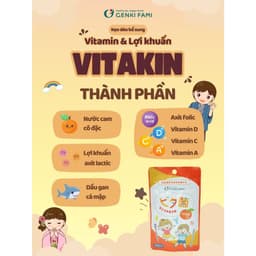 Thumbnail Kẹo Dẻo Vị Cam Bổ Sung Vitamin và Lợi Khuẩn Genki Fami Nhật Bản 3