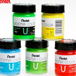 Thumbnail Màu Poster Pentel WPU2-12 – Màu Vẽ Tươi Sáng, Dễ Pha Trộn, Chồng Màu Tốt, Vẽ Đa Chất Liệu 2