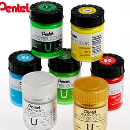 Thumbnail Màu Poster Pentel WPU2-12 – Màu Vẽ Tươi Sáng, Dễ Pha Trộn, Chồng Màu Tốt, Vẽ Đa Chất Liệu 3