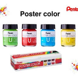 Thumbnail Màu Poster Pentel WPU2-12 – Màu Vẽ Tươi Sáng, Dễ Pha Trộn, Chồng Màu Tốt, Vẽ Đa Chất Liệu 4