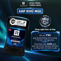 Thumbnail Sáp ngăn mùi cho nam Romano 50g - Khử mùi 72H, lưu hương Ý dài lâu 2