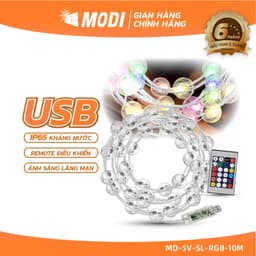 Thumbnail Dây Đèn Led Trang Trí 5M 10M MODI SOLAR Pha Lê Cắm Điện Không Thấm Nước 1