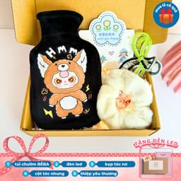 Thumbnail Bộ sưu tập túi chườm baby three 12 con giáp size 350ml 1000ml mix kèm phụ kiện tóc dễ thương 2