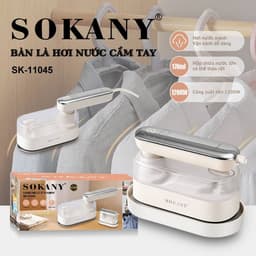 Thumbnail Bàn ủi hơi nước cầm tay SOKANY SK-11045 công suất lớn 1200W, là siêu phẳng, siêu nhanh, nhỏ gọn tiện lợi cho cả gia đình 1