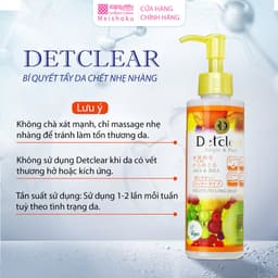 Thumbnail Combo 2 Chai Tẩy Tế Bào Chết Da Mặt MEISHOKU Detclear AHA BHA 180ml [HSD 20.07.2026] 4