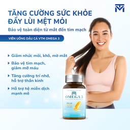Thumbnail Viên uống dầu cá VTM OMEGA 3 tăng cường thị lực, bảo vệ tim mạch - lọ 90 viên 4