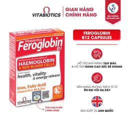 Thumbnail Bộ Sản Phẩm Vitabiotics OSTEOCARE Giúp Xương Chắc Khỏe 30 Viên Và FEROGLOBIN B12 Bổ Sung Sắt 30 Viên 1
