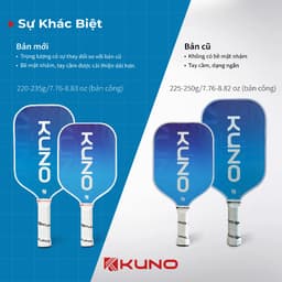 Thumbnail Vợt Pickleball Kuno Starter 1 Chính Hãng dành cho người mới chơi đến người chơi trung bình 3