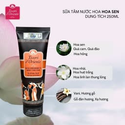 Thumbnail Sữa tắm nước hoa tuýp xích Tesori d'Oriente 250ml nhập khẩu Ý lưu hương đến 8h 1