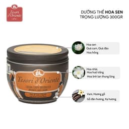 Thumbnail Kem dưỡng Tesori d'Oriente 300gram hương nước hoa lưu hương đến 8h nhập khẩu Ý 1