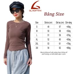 Thumbnail Áo Giữ Nhiệt Cổ Trong Dài Tay Chất Liệu Cotton Lông Thỏ Mềm Mịn , Co Dãn 4 Chiều Gladimax T150 3