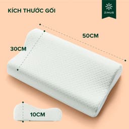Thumbnail Gối Cao Su Non Công Thái Học Giảm Đau Cổ Vai Gáy - Zinus Contour Pillow Memory Foam 2