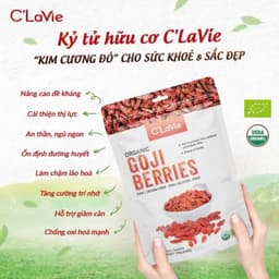 Thumbnail Kỷ tử hữu cơ C'LaVie 170g (34g x 5 gói) - Kỷ tử đỏ/Hắc kỷ tử 2