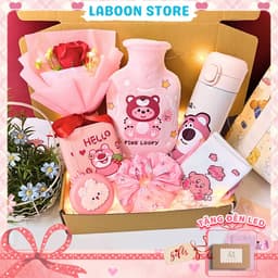 Thumbnail Bộ quà tặng túi chườm bụng nóng lạnh ngày dâu Laboon, phiên bản gift box tâm lý 350ml 1