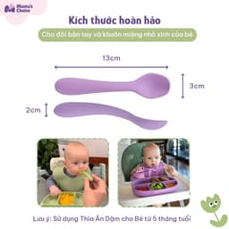 Thumbnail Thìa Ăn Dặm Silicone Cho Bé, Thìa Mama's Choice Chất Liệu Mềm Mại và An Toàn Kiểm Định Quốc Tế 1
