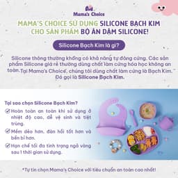 Thumbnail Thìa Ăn Dặm Silicone Cho Bé, Thìa Mama's Choice Chất Liệu Mềm Mại và An Toàn Kiểm Định Quốc Tế 2