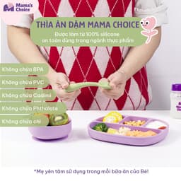 Thumbnail Thìa Ăn Dặm Silicone Cho Bé, Thìa Mama's Choice Chất Liệu Mềm Mại và An Toàn Kiểm Định Quốc Tế 3