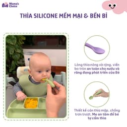 Thumbnail Thìa Ăn Dặm Silicone Cho Bé, Thìa Mama's Choice Chất Liệu Mềm Mại và An Toàn Kiểm Định Quốc Tế 4