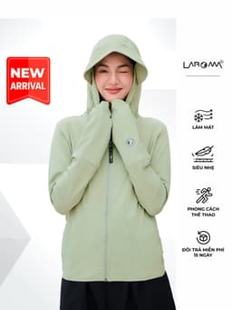 Thumbnail Áo Chống Nắng Nữ Coolair Laroma| UPF50+ | Vải Thơm | Làm Mát | Thời Trang | Đa Dụng 1