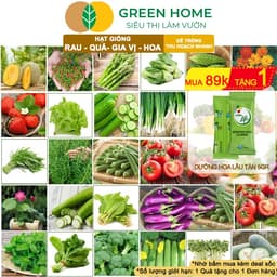 Thumbnail Hạt giống Greenhome, Rau Ăn Lá, Gia Vị, Củ Quả, Các Loại Hoa, Trồng Quanh Năm, Năng Suất Cao 1