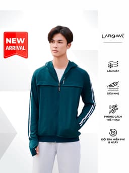 Thumbnail Áo Chống Nắng Nam Coolair Laroma| UPF50+ | Vải Thơm | Làm Mát | Thời Trang | Đa Dụng 1