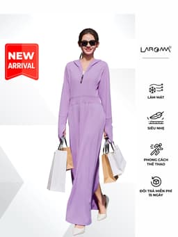 Thumbnail Choàng Chống Nắng Nữ Coolair Laroma| UPF50+ | Vải Thơm | Làm Mát | Thời Trang | Đa Dụng 1