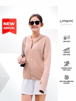 Thumbnail Áo Chống Nắng Nữ 2 Lớp Dệt Laroma| UPF50+ | Vải Thơm | Làm Mát | Thời Trang | Đa Dụng 1