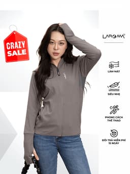 Thumbnail Áo Chống Nắng Nữ Cotton Laroma| UPF50+ | Vải Thơm | Làm Mát | Thời Trang | Đa Dụng 1