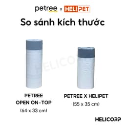 Thumbnail Túi Rác HELIPET OPEN TOP Chuyên Dụng Cho Máy Dọn Vệ Sinh Tự Động Cho Mèo Size To 4
