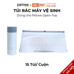 Thumbnail [PHỤ KIỆN CHÍNH HÃNG] Túi Rác Máy Dọn Vệ Sinh Tự Động Cho Mèo PETREE Open Top Size To 1