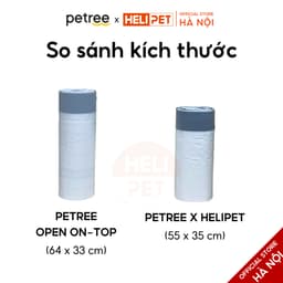 Thumbnail [PHỤ KIỆN CHÍNH HÃNG] Túi Rác Máy Dọn Vệ Sinh Tự Động Cho Mèo PETREE Open Top Size To 4