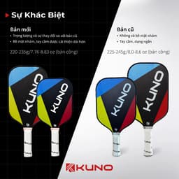 Thumbnail Vợt Pickleball Kuno Prolite 100 Chính Hãng, Lối Đánh Tấn Công, Phòng Thủ Cho Mọi Người Chơi 2