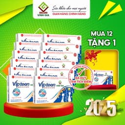 Thumbnail Viên Uống Tăng Chiều Cao Vipteen Vinh Gia, Giúp Thể Lực Tốt Cho Trẻ 9 -18 Tuổi (Hộp/ 20v) (Combo) 2
