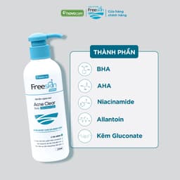 Thumbnail Combo Gel tắm Freeskin Acne Clear Body Shower Gel 250ml & Bọt rửa mặt ngừa mụn Freeskin Cleansing Foam 120ml 3