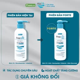 Thumbnail Combo Gel tắm Freeskin Acne Clear Body Shower Gel 250ml & Bọt rửa mặt ngừa mụn Freeskin Cleansing Foam 120ml 2