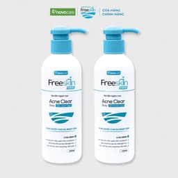 Thumbnail Combo 2 chai gel tắm ngừa mụn Novocare - Freeskin ngăn ngừa viêm nang lông, mụn viêm dùng cho da nhạy cảm 250ml 1