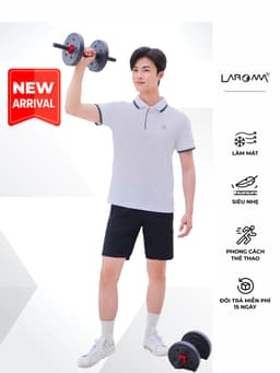 Thumbnail Bộ Thể Thao Nam Phối Kẻ Laroma | Trẻ trung - Năng động 1
